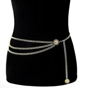 Accessories | Boho Sunflower Multilayer Chain Gold Belt 36  display picture 2